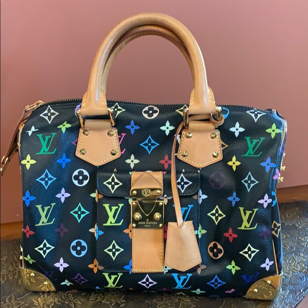 Louis Vuitton Speedy Black Multi